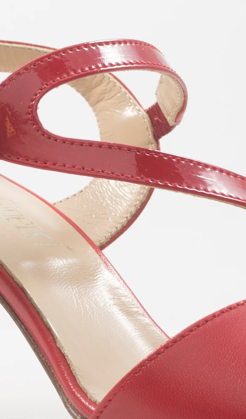 ROBERTA GINEPRI Sandalo alto donna rosso in pelle - Image 5
