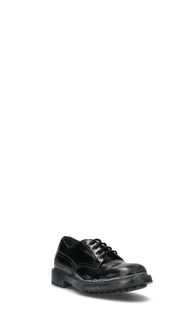 MOMA Stringata uomo nera in pelle - Image 2