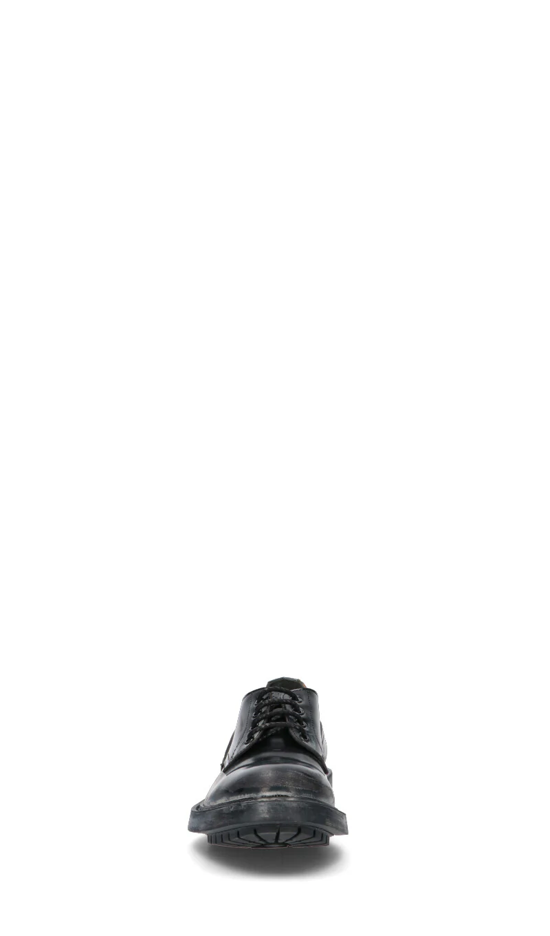 MOMA Stringata uomo nera in pelle - Image 3