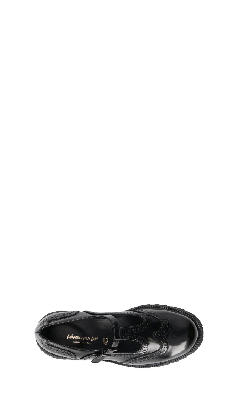 REBECCA VAN DICK Mocassino donna nero in pelle - Image 5