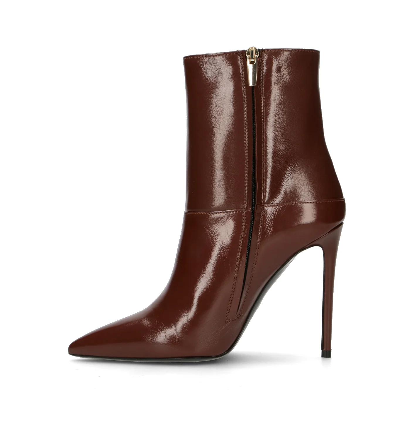 WO MILANO Tronchetto donna marrone in pelle - Image 4
