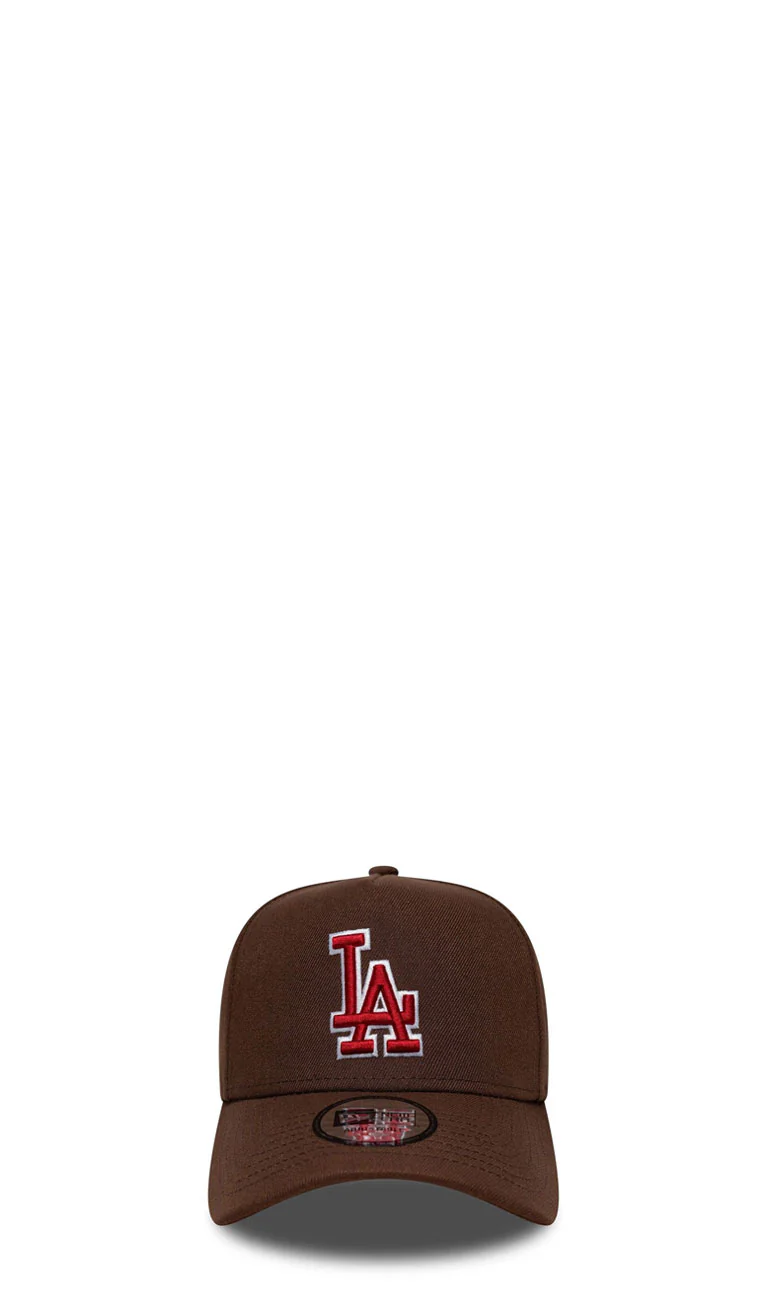NEW ERA E-FRAME Cappello 'LA Dodgers' unisex marrone con scritta sul retro