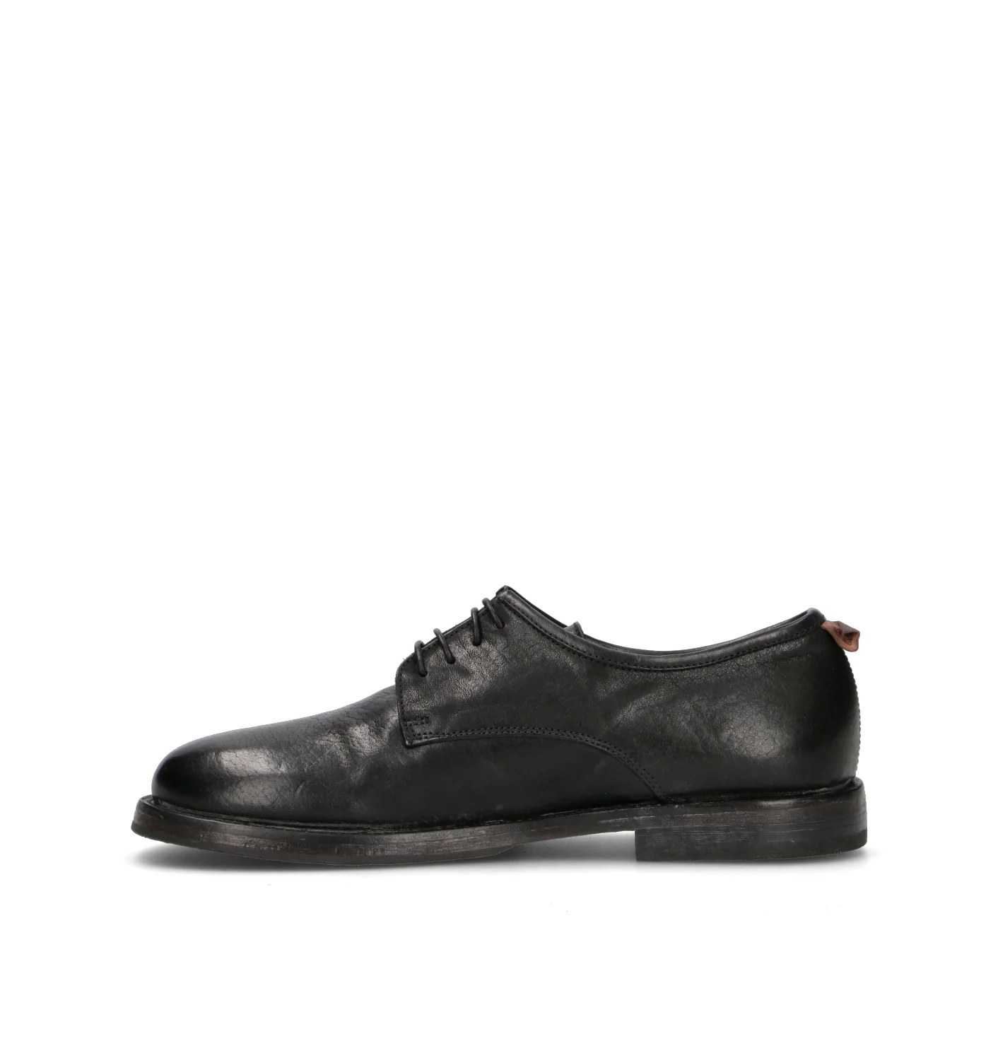 MOMA Stringata uomo nera in pelle - Image 4