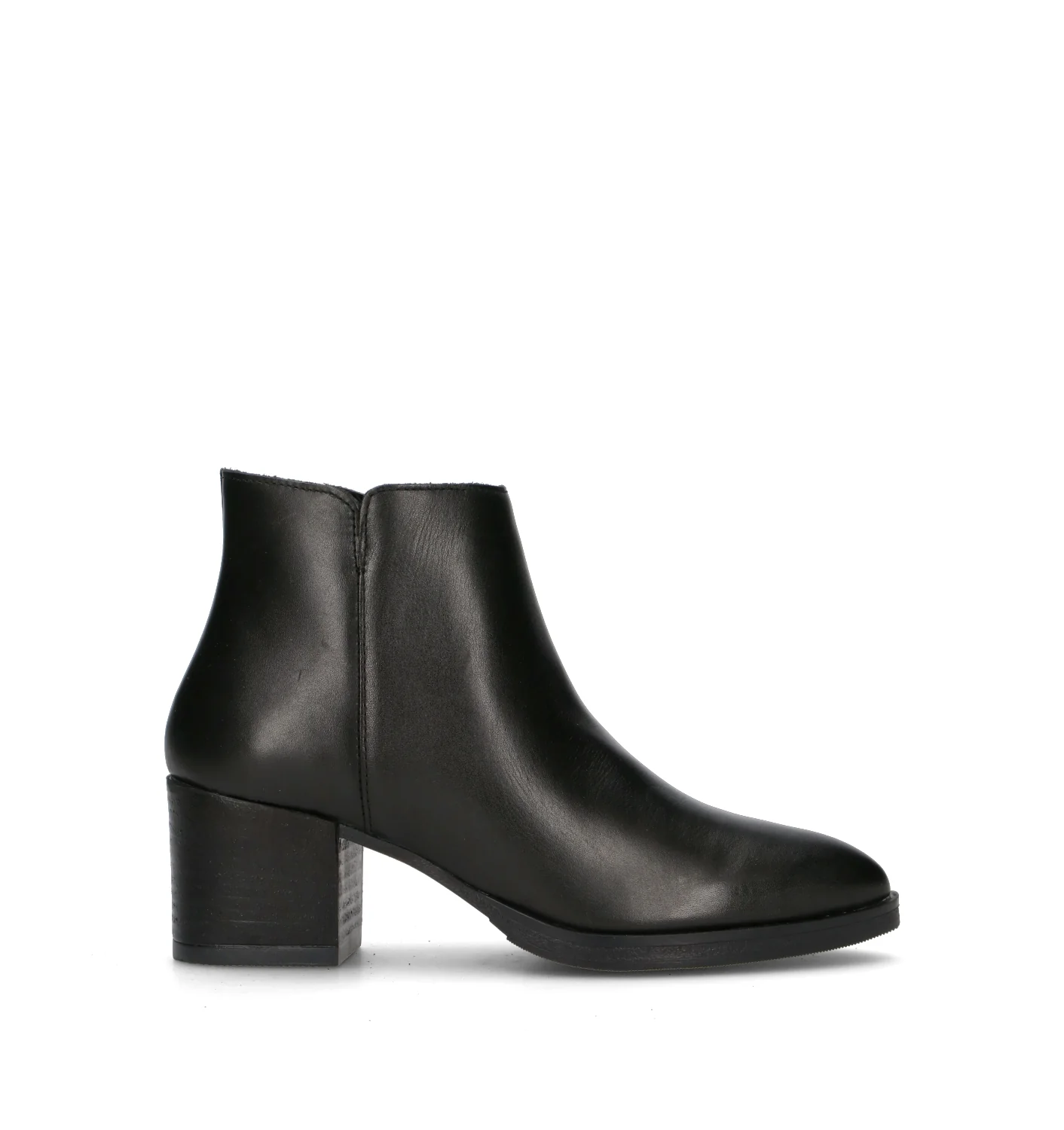 VARIOPINTO Tronchetto donna nero in pelle