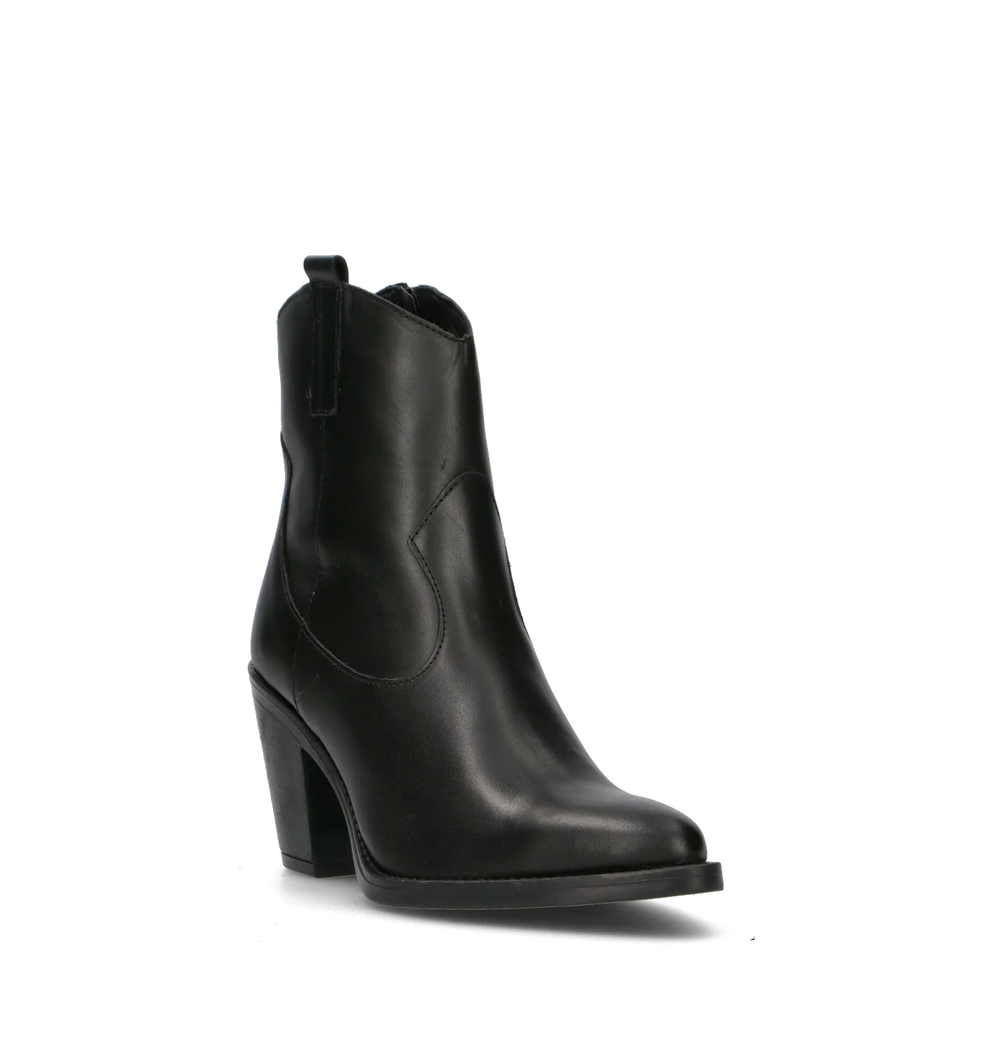 VARIOPINTO Tronchetto donna nero in pelle - Image 2