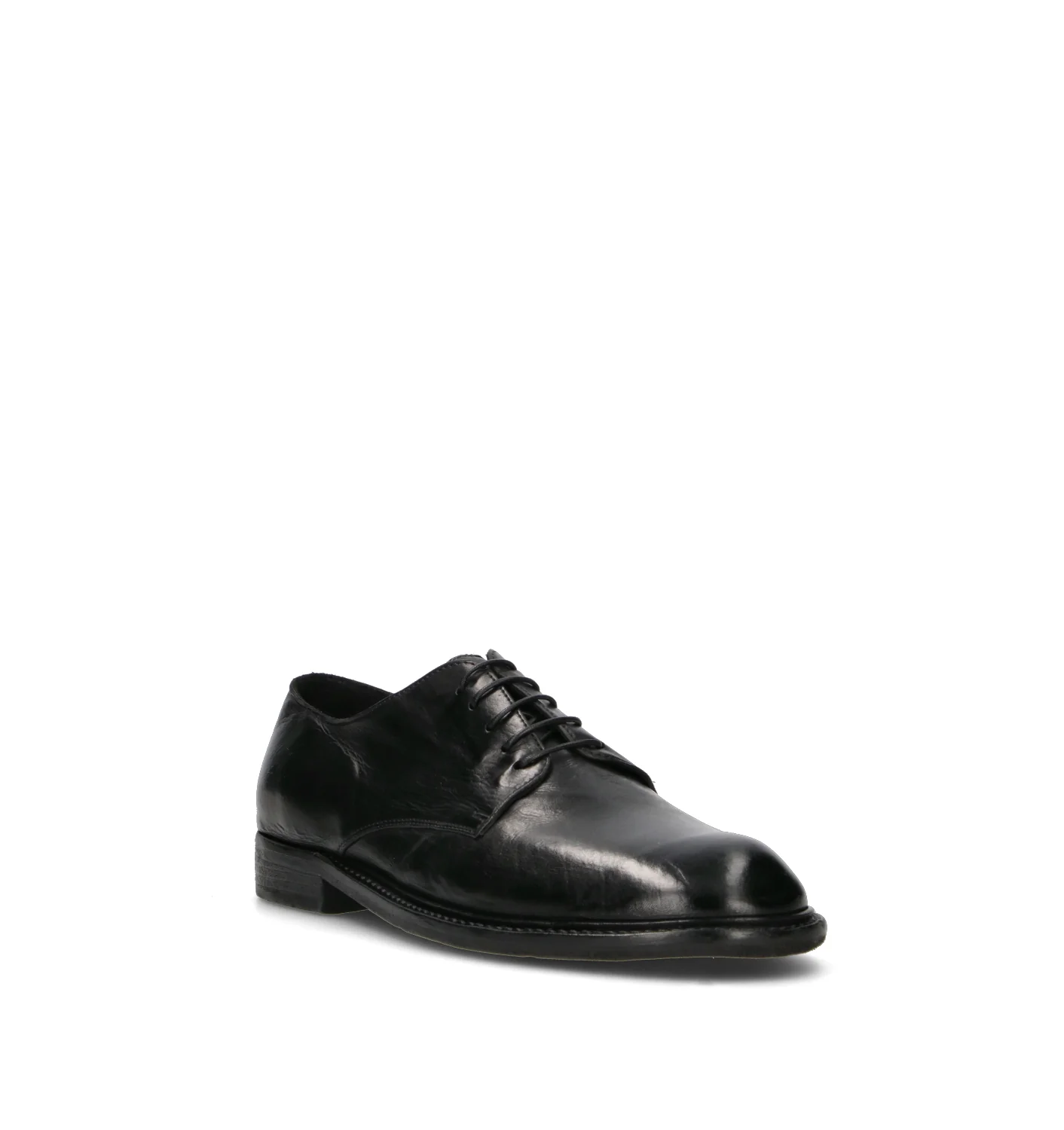 MOMA Stringata uomo nera in pelle - Image 2
