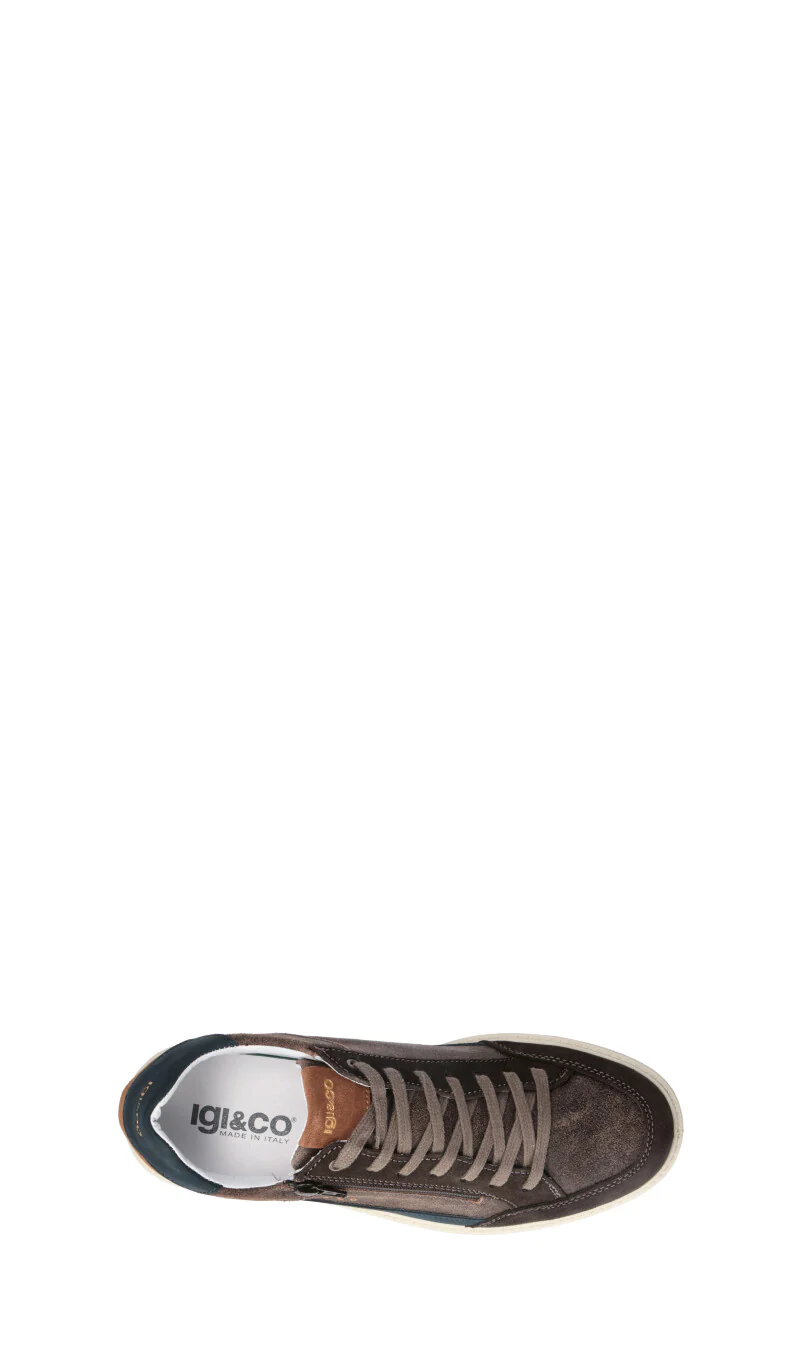 IGI&CO Sneaker uomo marrone/blu in suede - Image 5