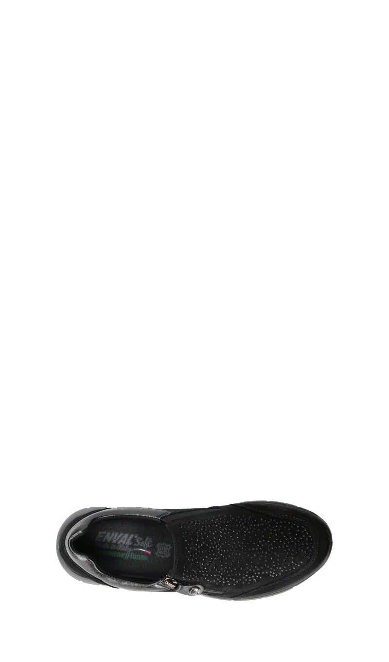 ENVAL Scarpa comfort donna nera in suede - Image 5
