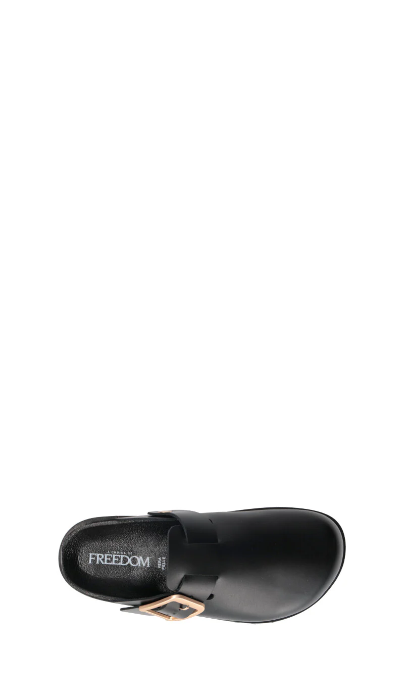 FREEDOM Sabot donna nera in pelle - Image 5