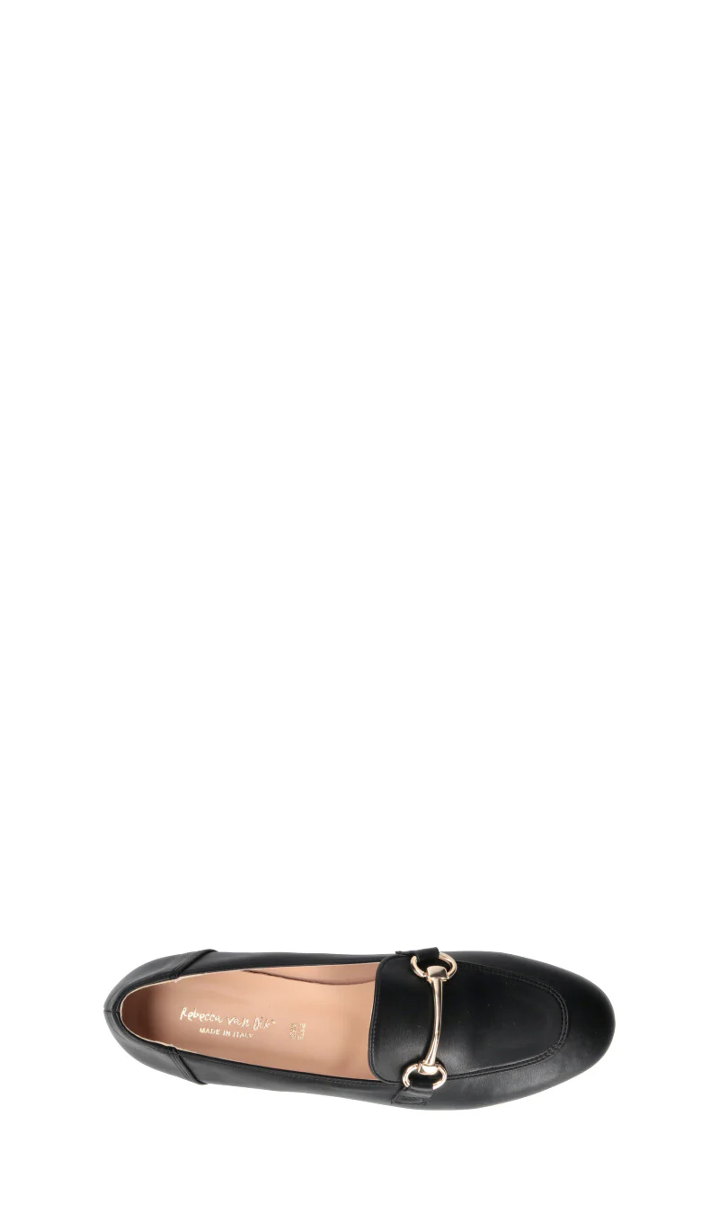 REBECCA VAN DIK Mocassino donna nero in pelle - Image 5