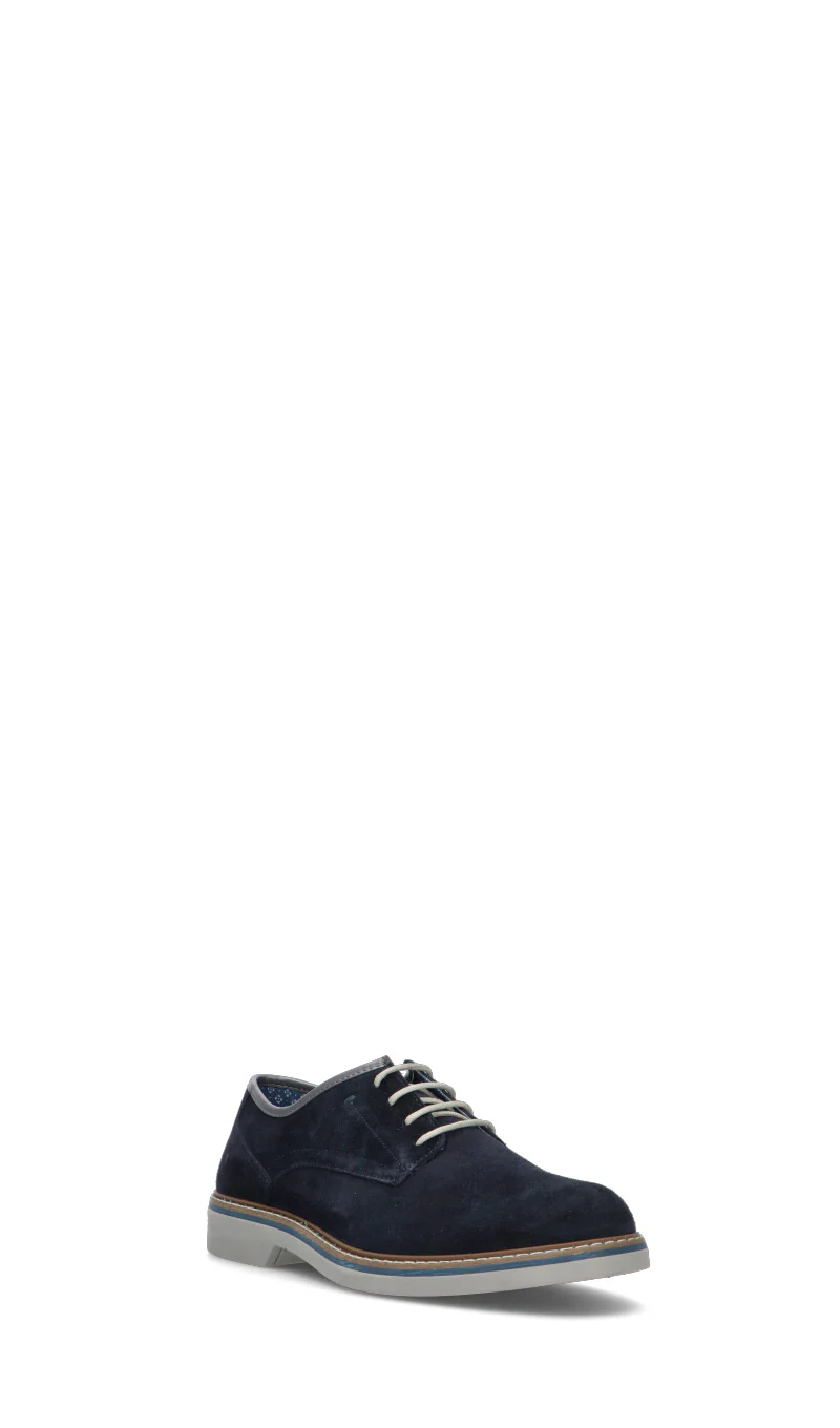 IGI&CO Stringata uomo blu in suede - Image 2