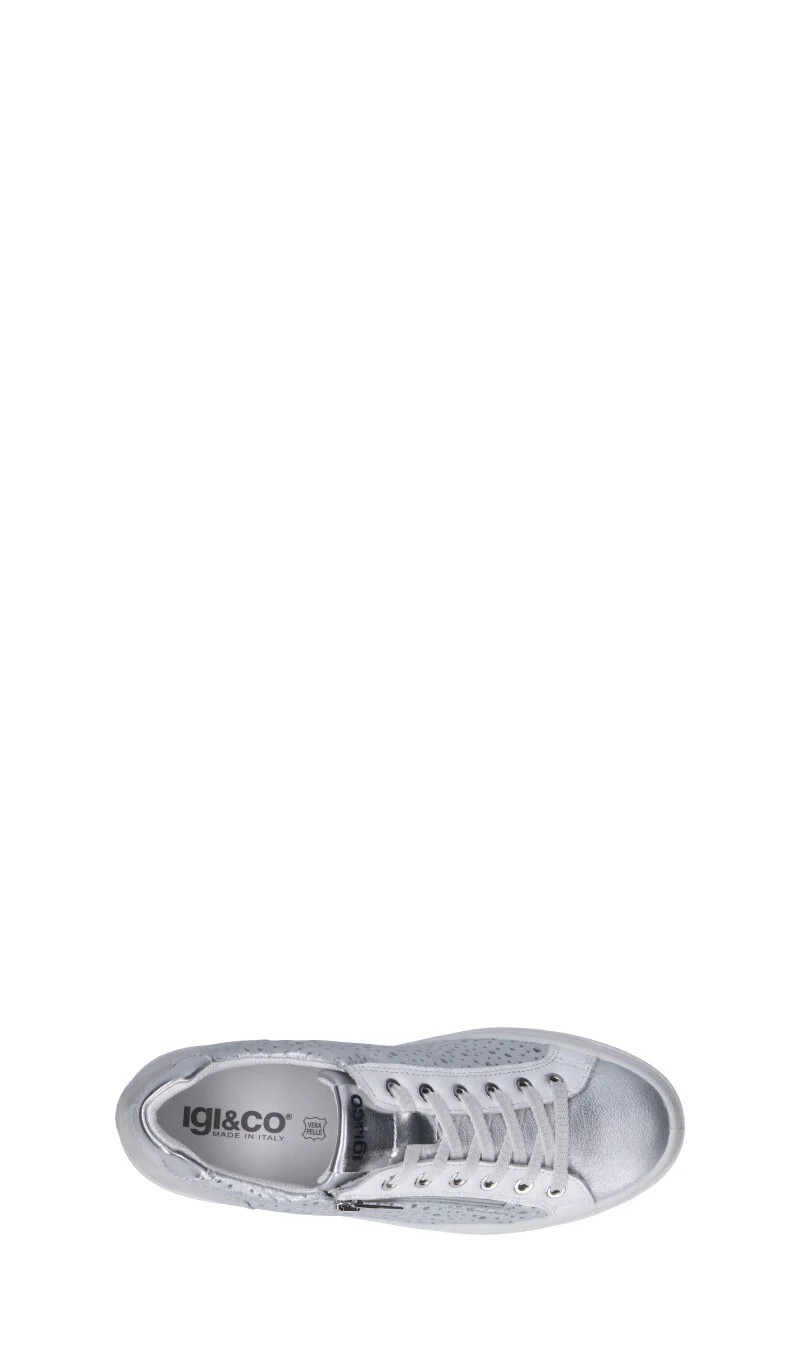 IGI&CO Sneaker donna argento in pelle - Image 5