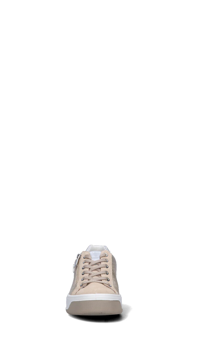 IGI&CO Sneaker donna beige in pelle - Image 3