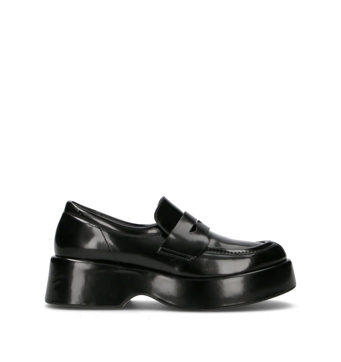 REBECCA VAN DIK Mocassino donna nero in pelle
