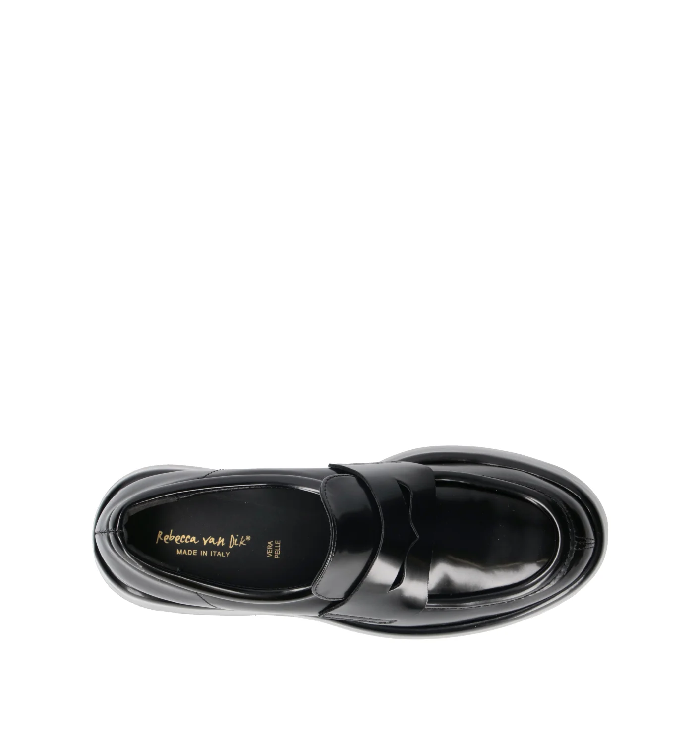 REBECCA VAN DIK Mocassino donna nero in pelle - Image 5