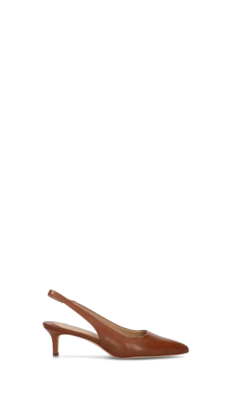 RALPH LAUREN Slingback donna marrone in pelle
