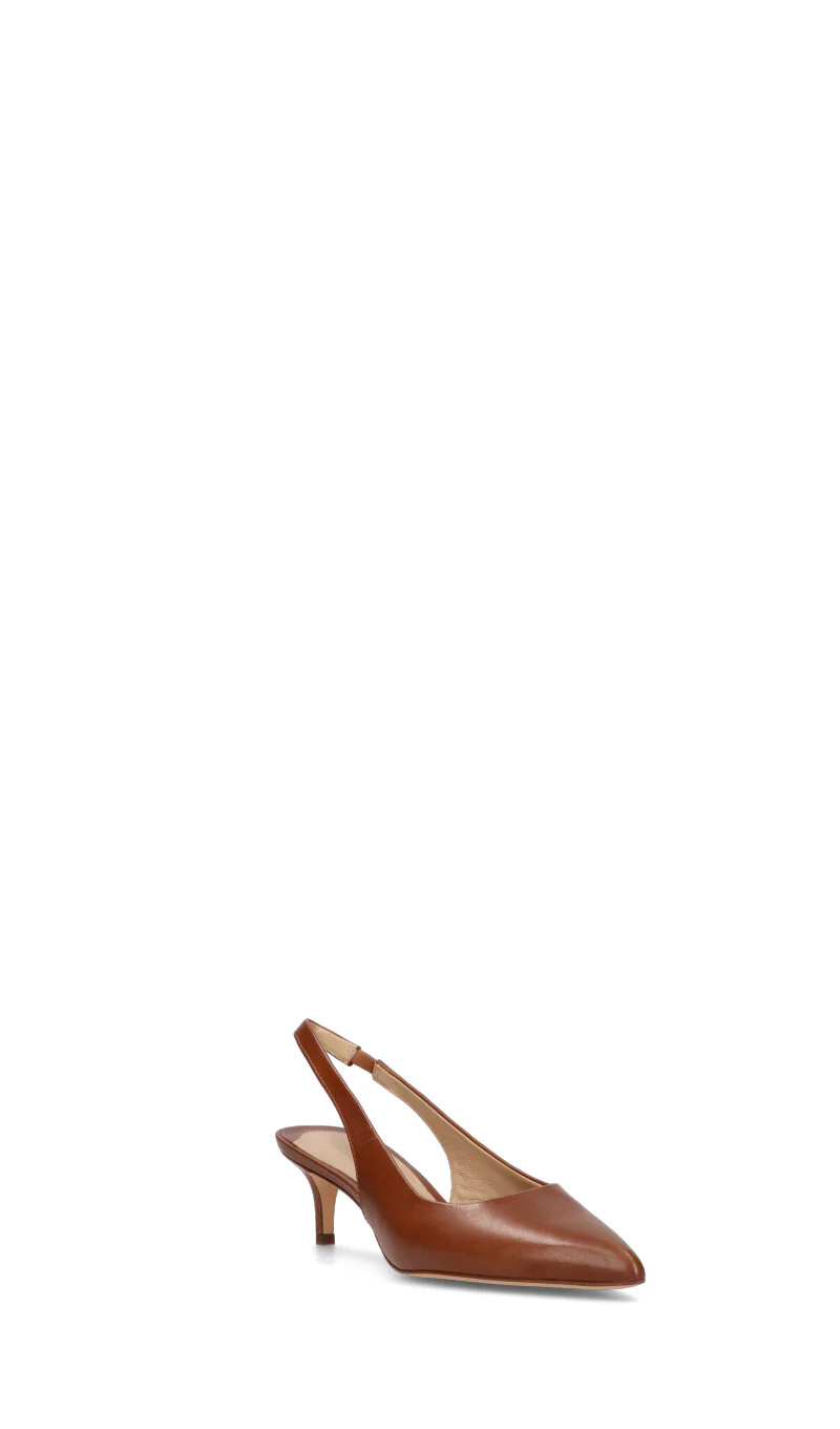 RALPH LAUREN Slingback donna marrone in pelle - Image 2