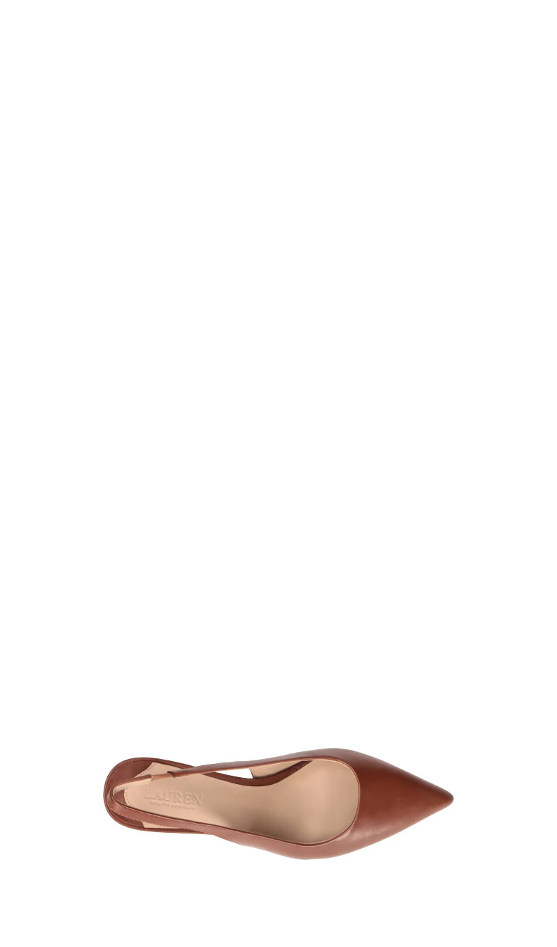 RALPH LAUREN Slingback donna marrone in pelle - Image 5