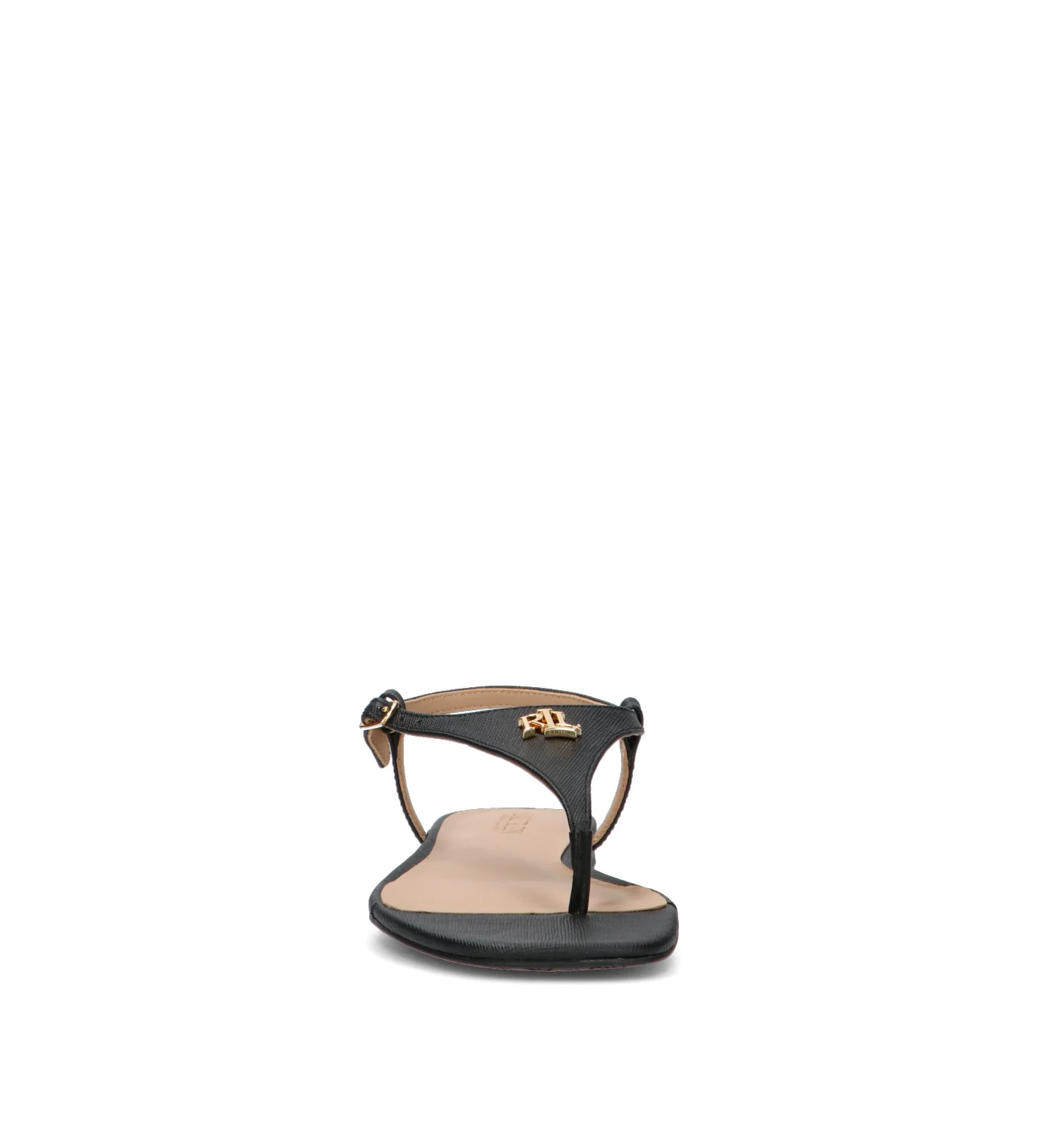 RALPH LAUREN Sandalo donna nero in pelle - Image 3