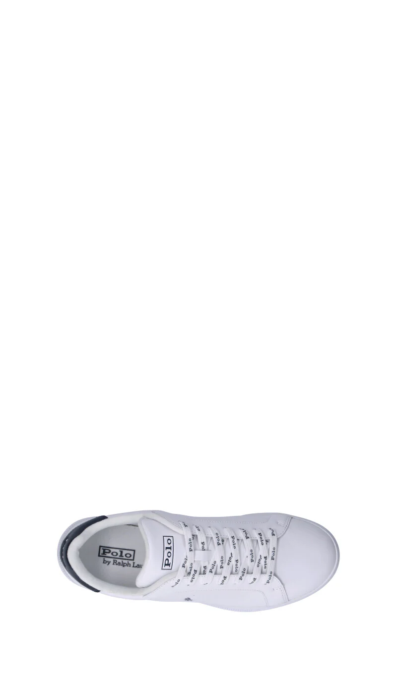 RALPH LAUREN Sneaker uomo bianca e nera in pelle - Image 5
