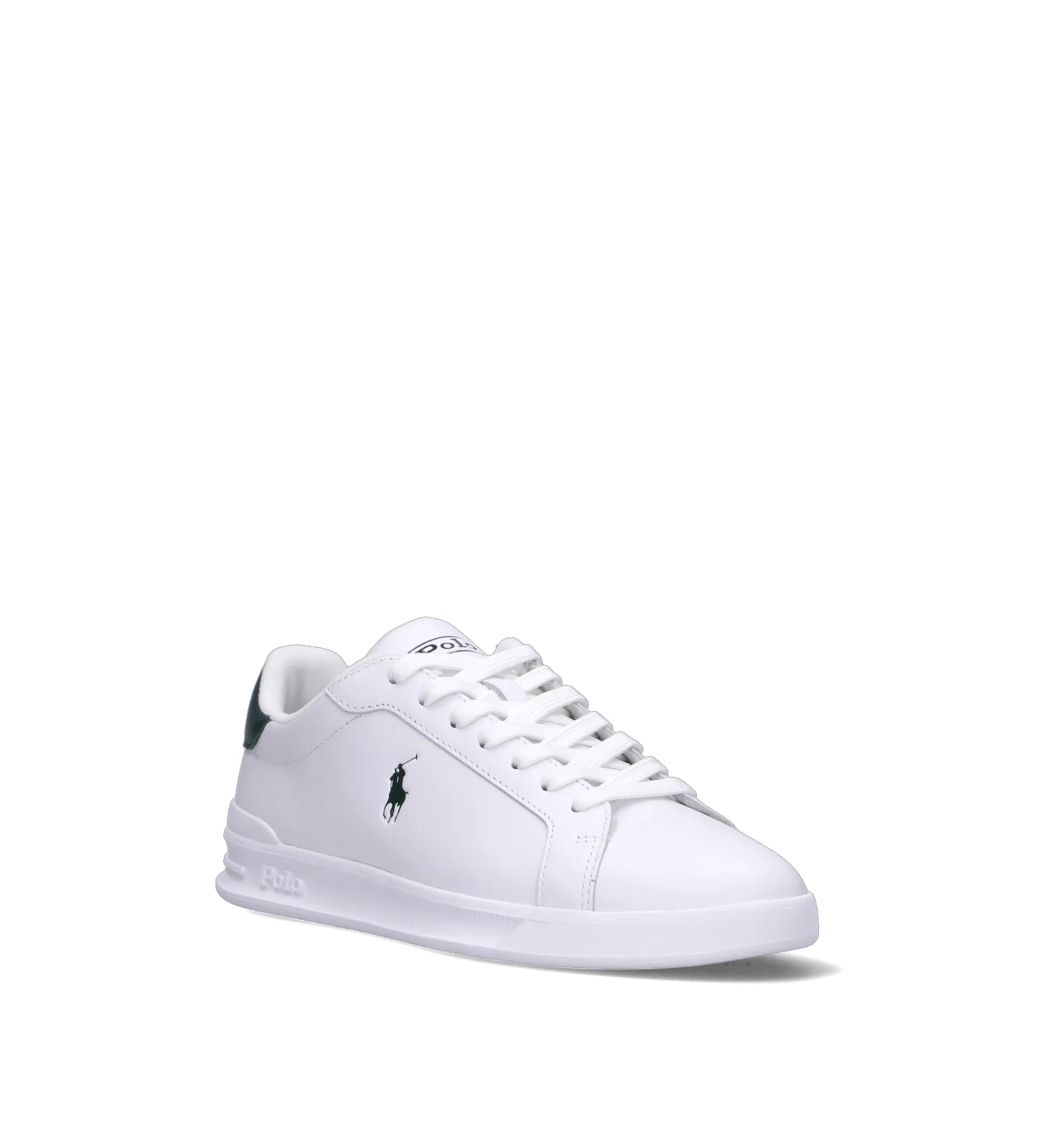 POLO RALPH LAUREN Sneaker uomo bianca/verde in pelle - Image 2