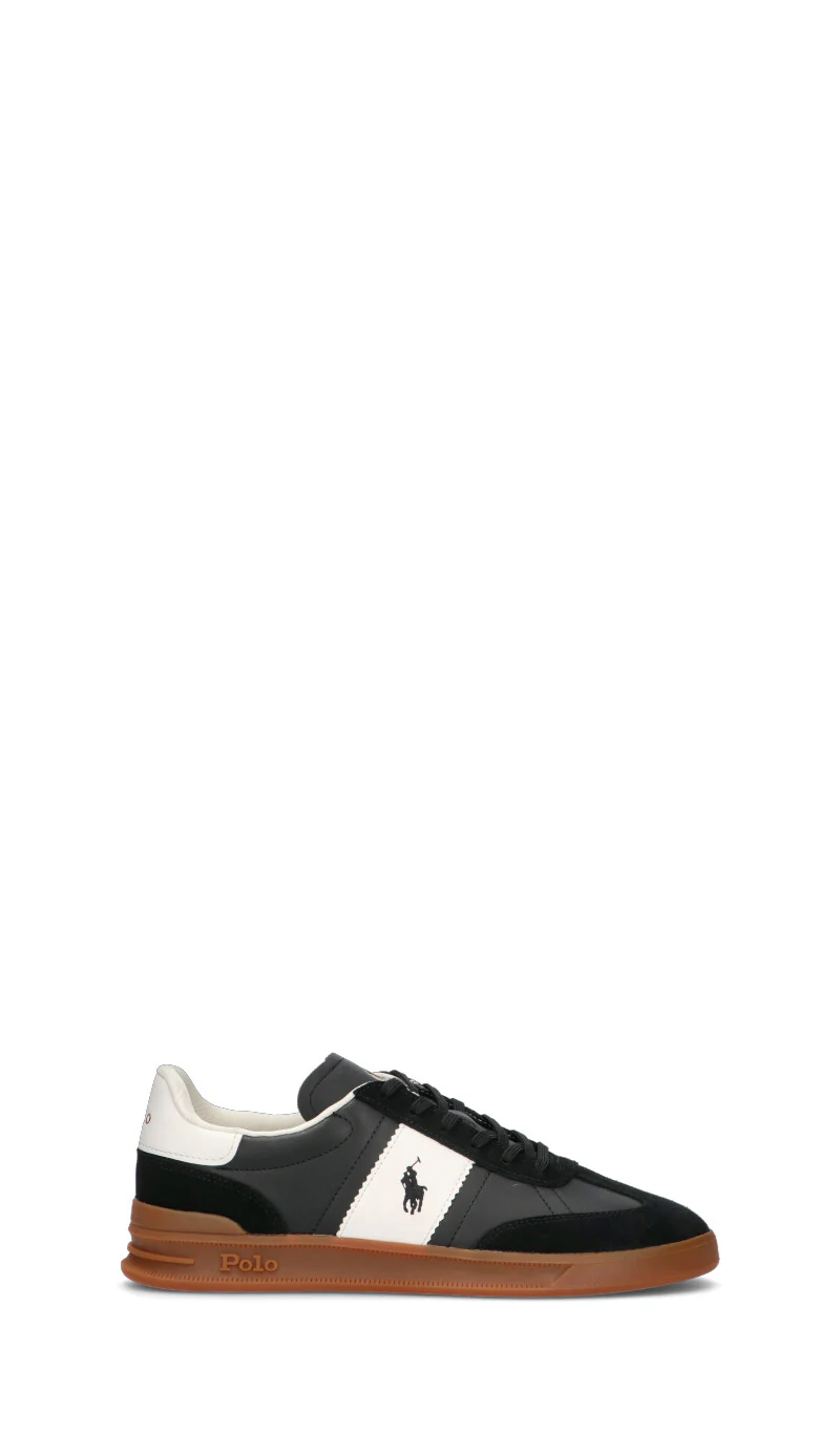 POLO SPORT Sneaker uomo nera in suede - Image 6