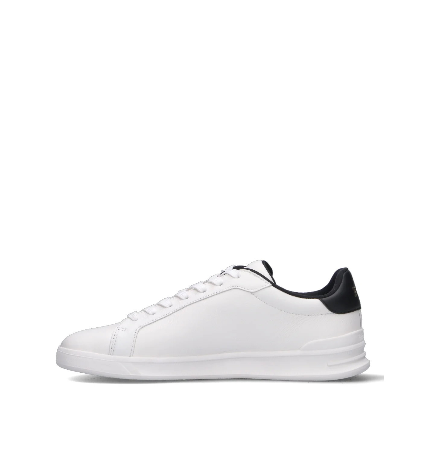 POLO RALPH LAUREN Sneaker uomo bianca/nera in pelle - Image 4