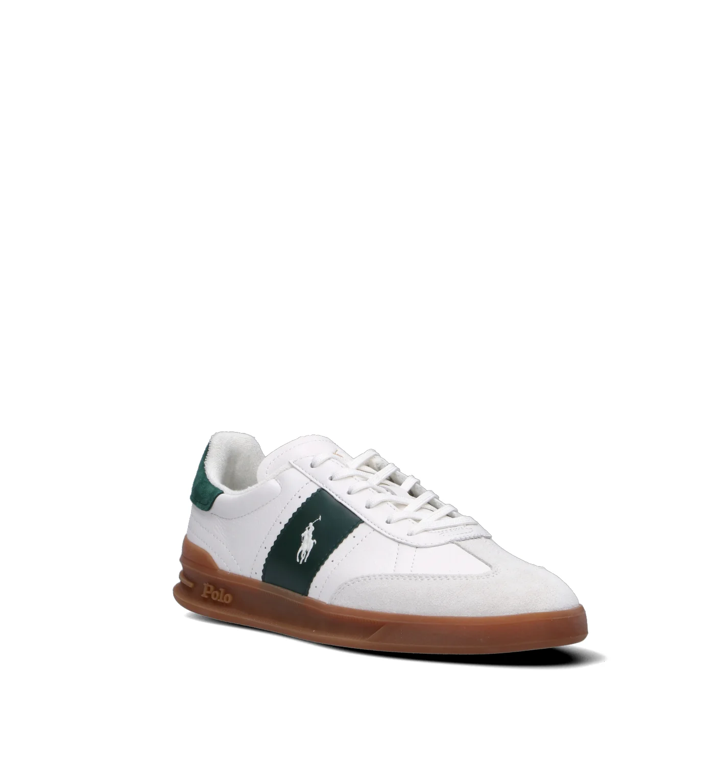 POLO RALPH LAUREN Sneaker uomo bianca/verde in pelle - Image 2