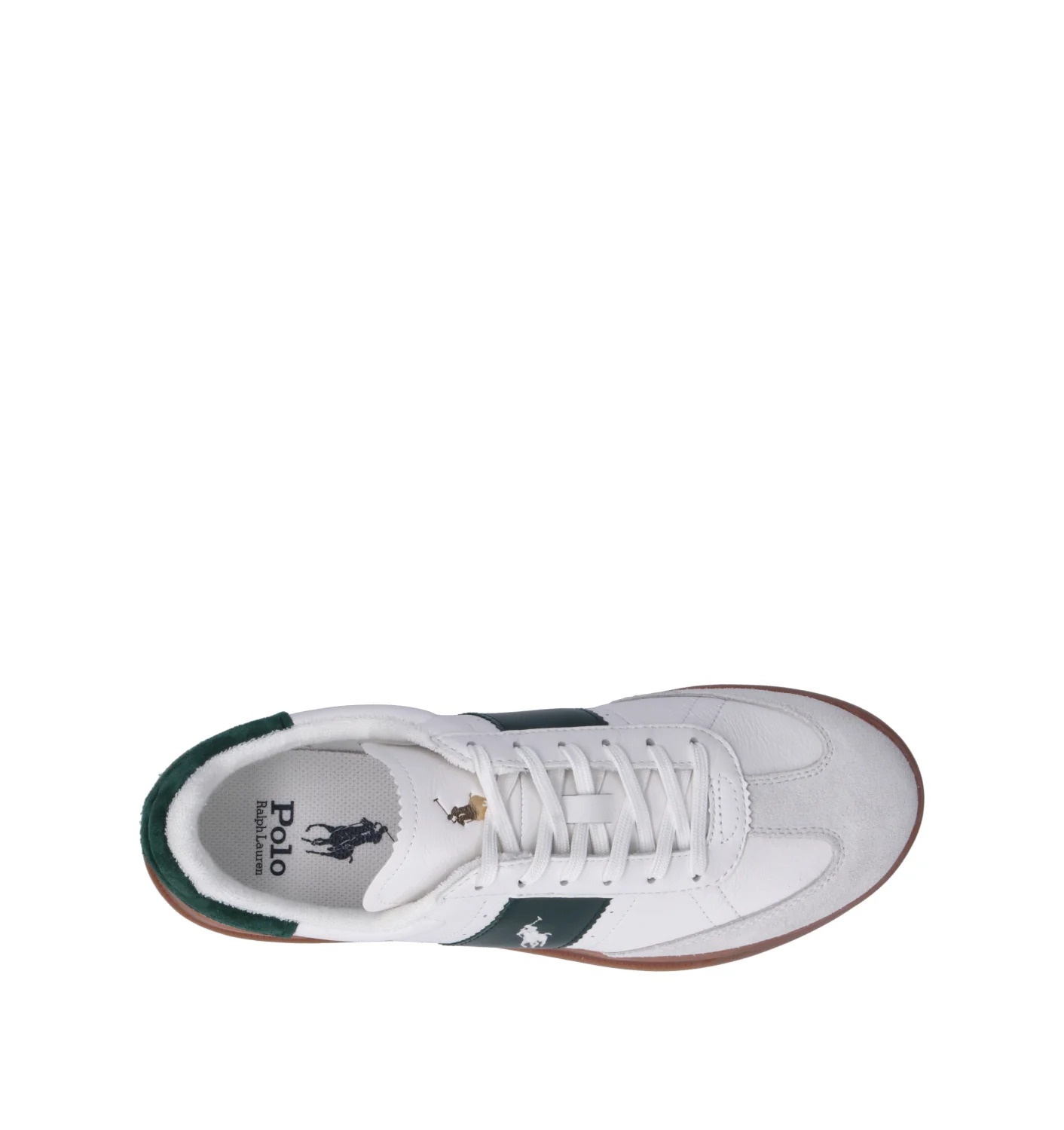 POLO RALPH LAUREN Sneaker uomo bianca/verde in pelle - Image 5