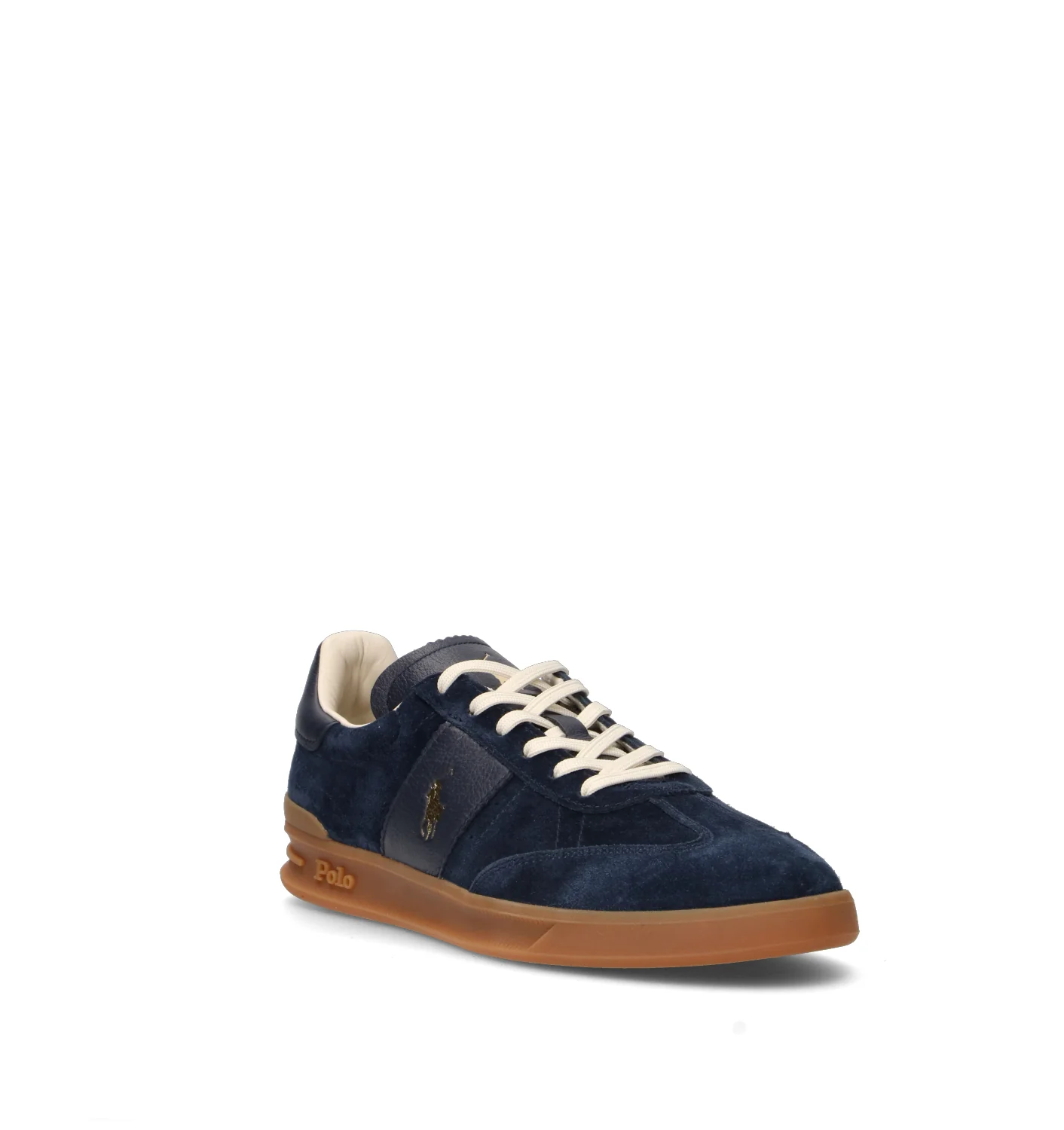 POLO SPORT Sneaker donna blu in suede - Image 2