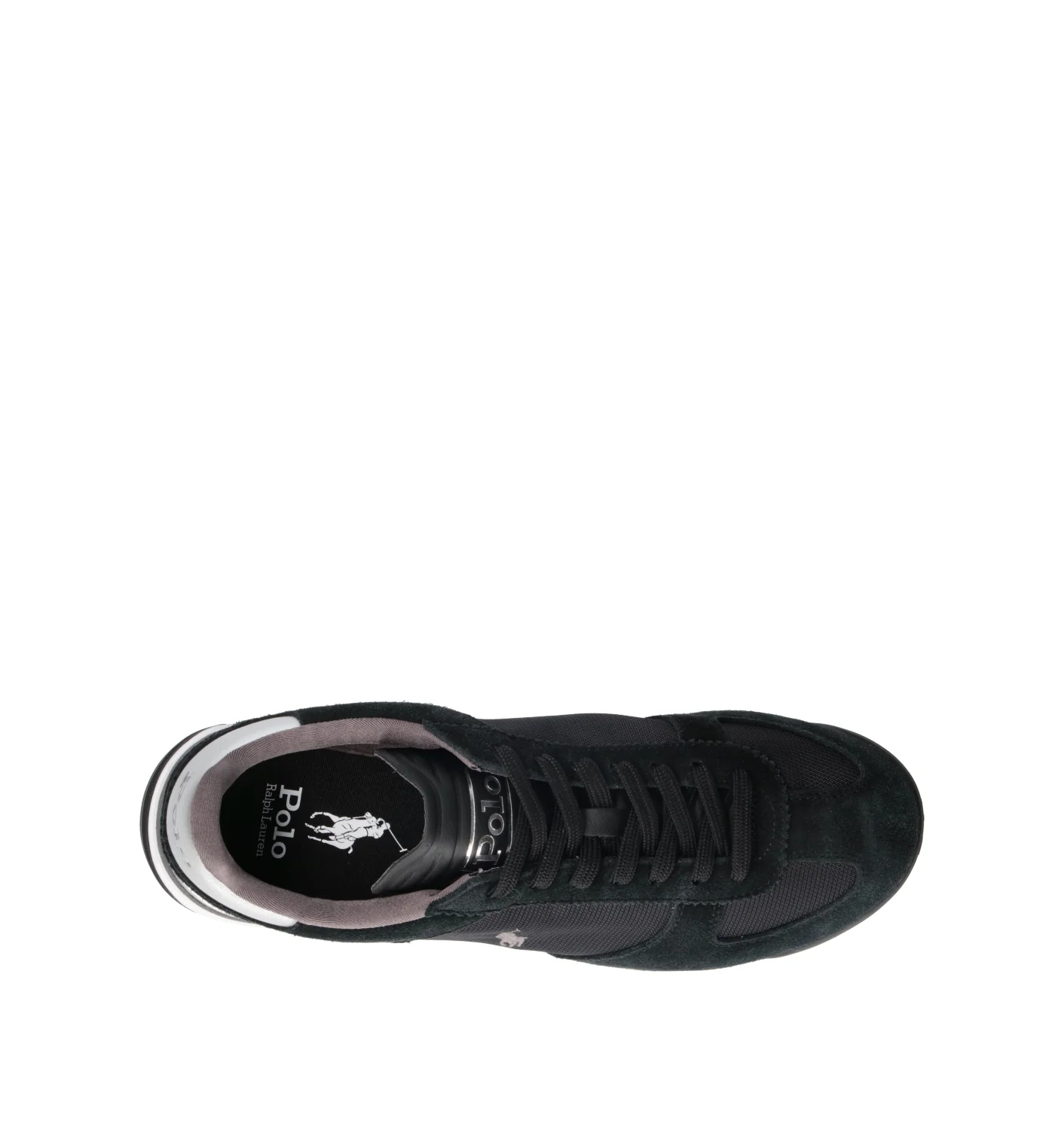 POLO SPORT Sneaker uomo nera in suede - Image 5
