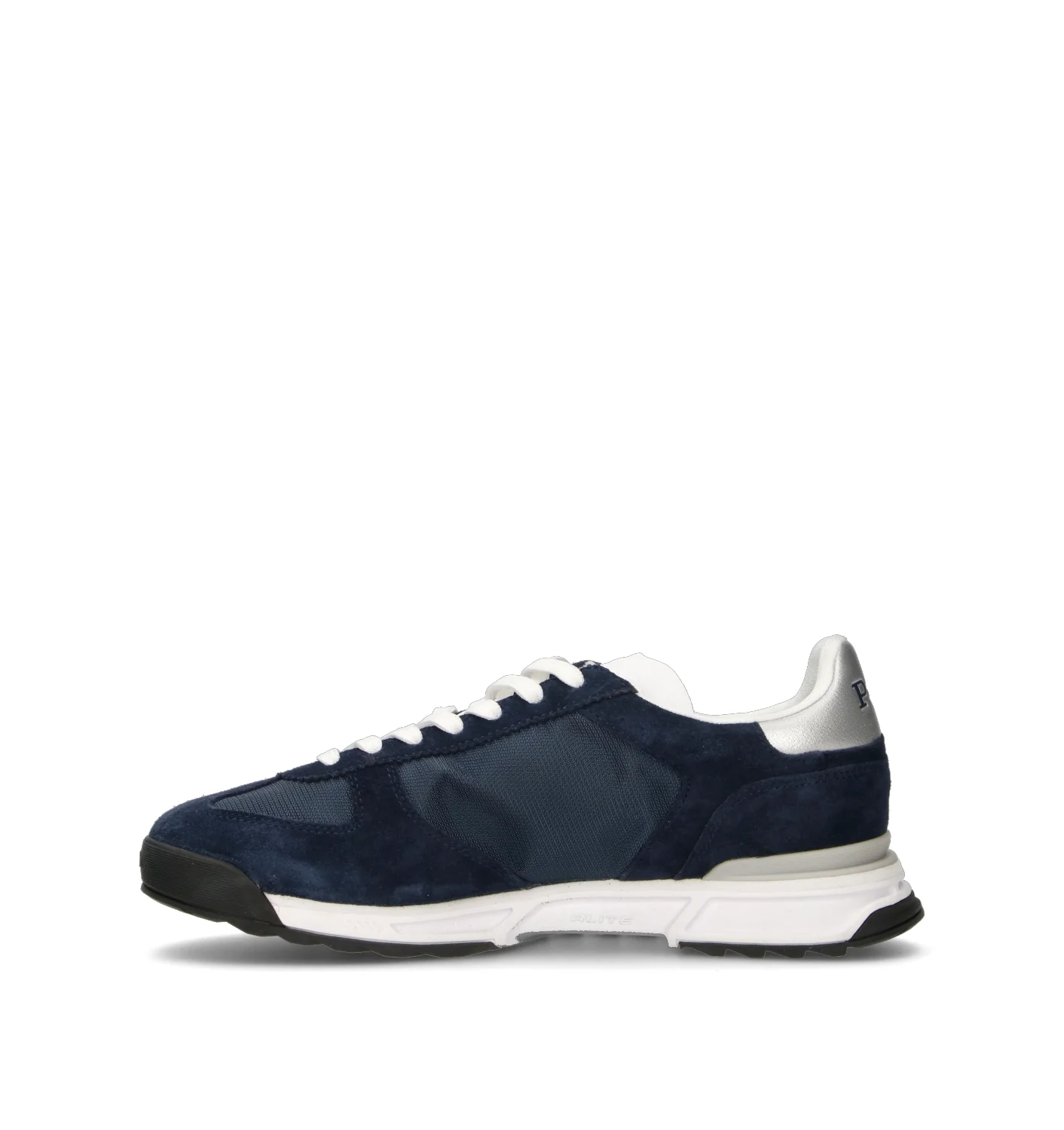POLO SPORT Sneaker uomo blu in suede - Image 4