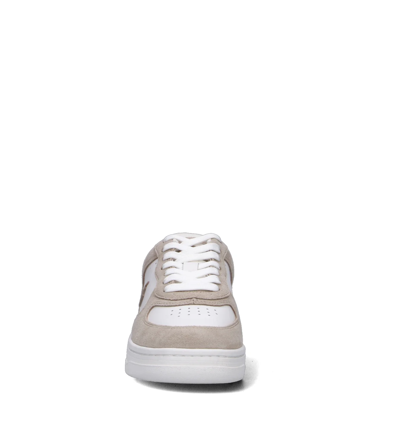 RALPH LAUREN Sneaker donna bianca/sabbia in pelle - Image 3