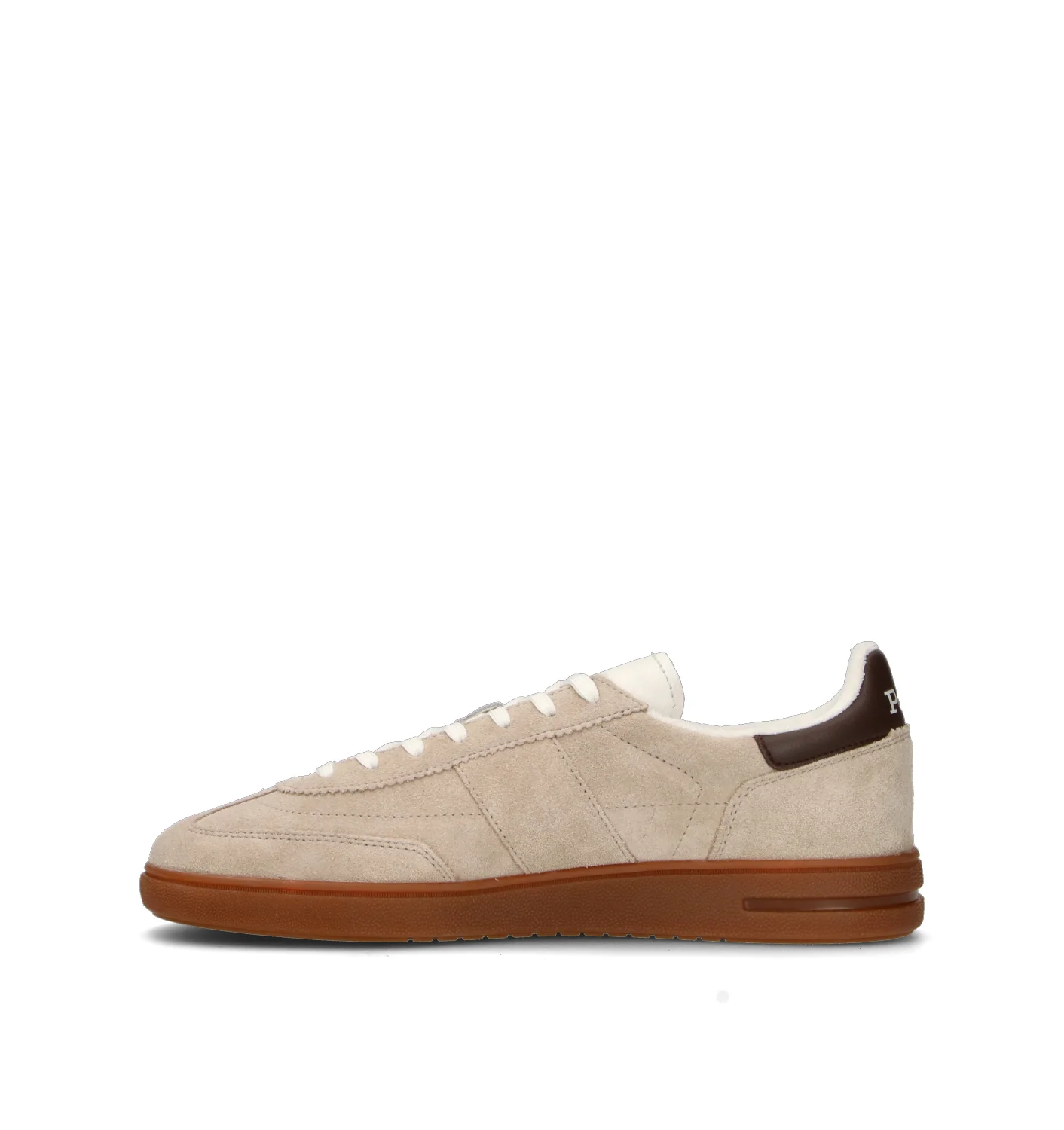 RALPH LAUREN Sneaker uomo beige in suede - Image 4