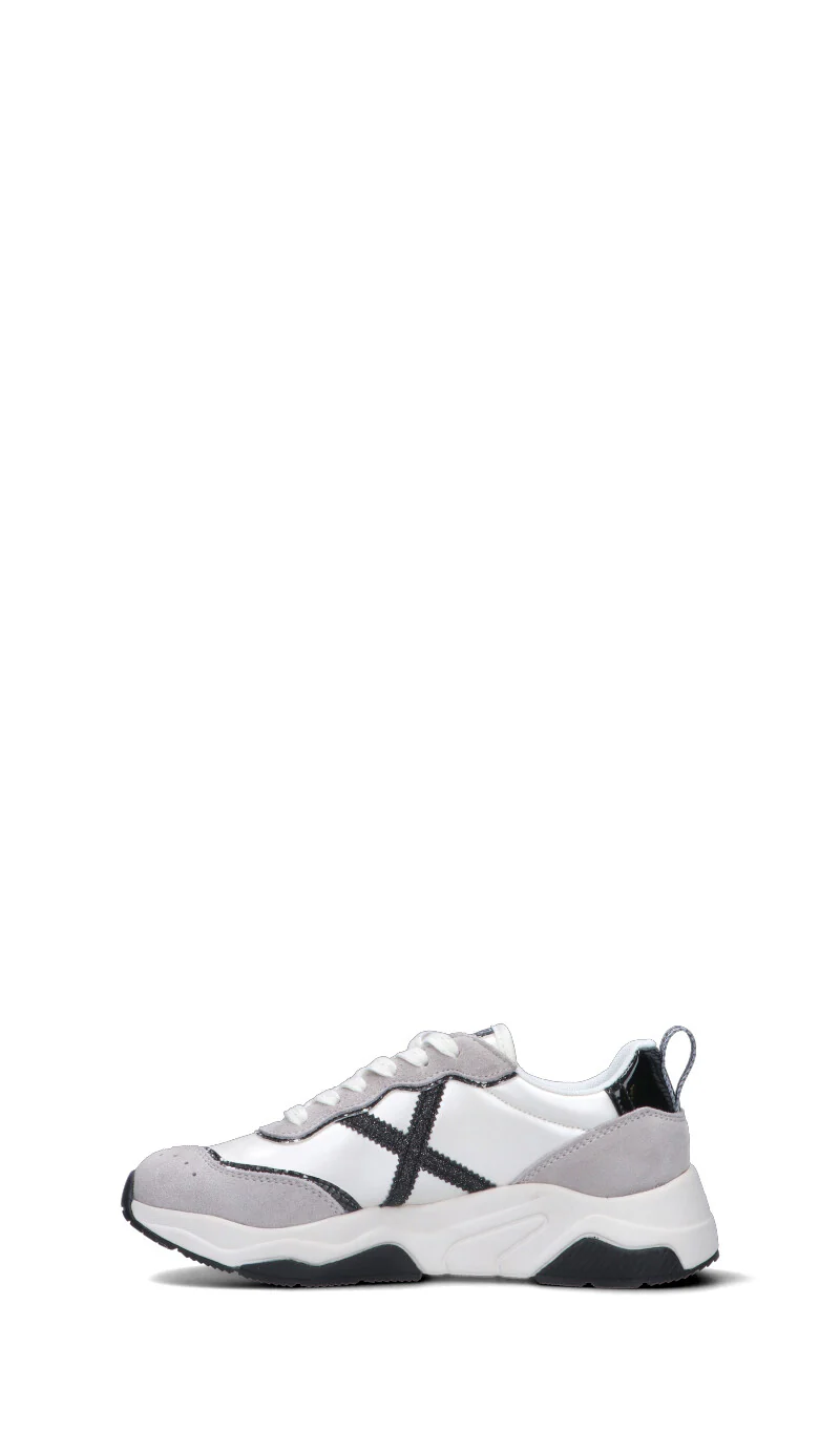 MUNICH - WAVE Sneaker donna bianca/nera in suede - Image 4