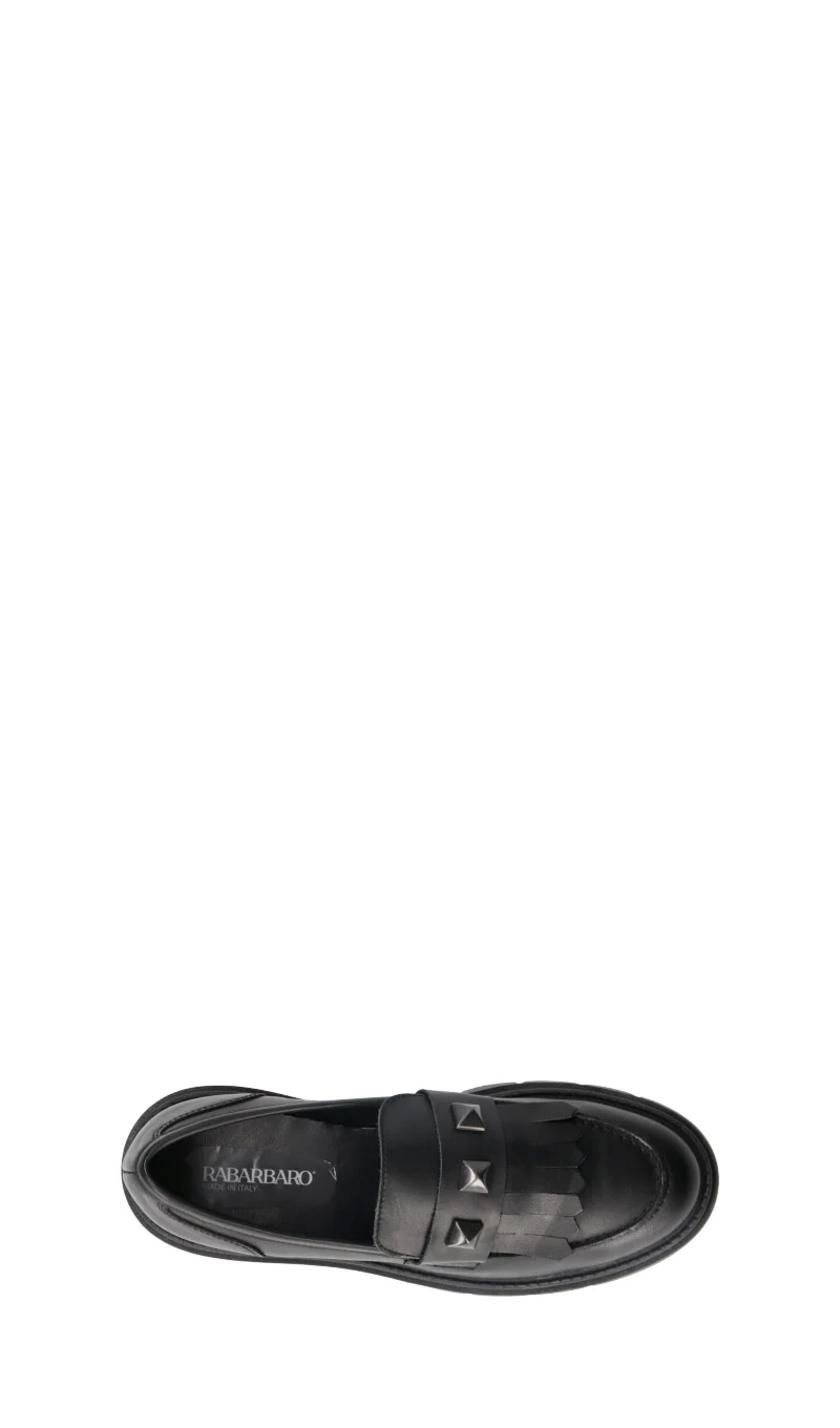 RABARBARO Mocassino donna nero in pelle - Image 5