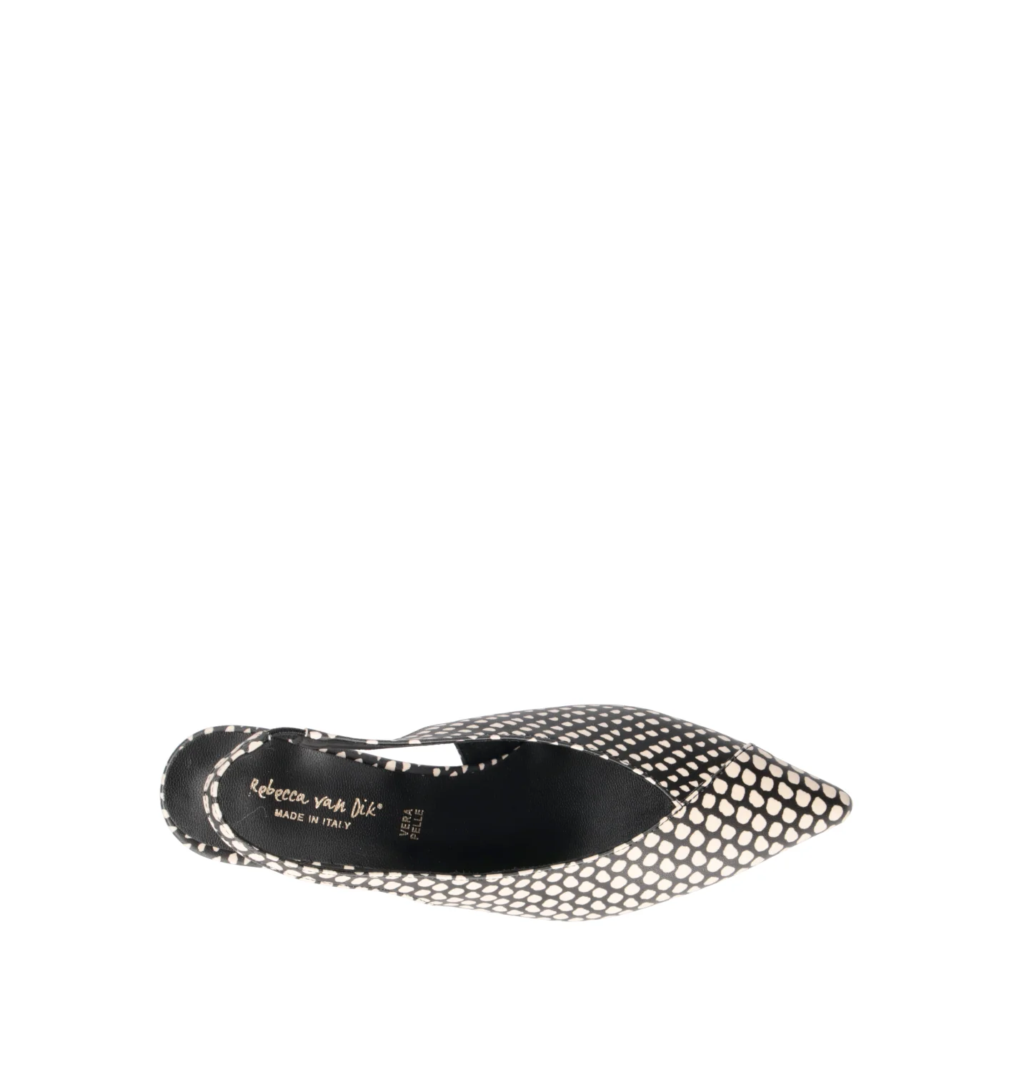 REBECCA VAN DIK Slingback donna nera/panna - Image 5