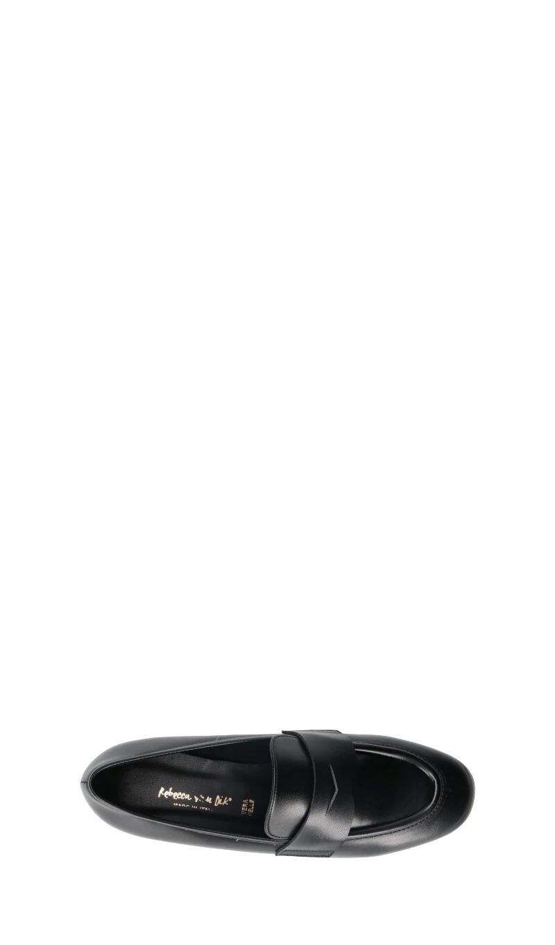 REBECCA VAN DICK Mocassino donna nero in pelle - Image 5