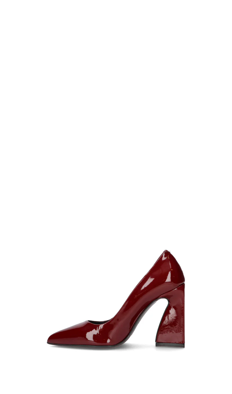 ALBANO Decollete donna bordeaux in pelle verniciata - Image 4