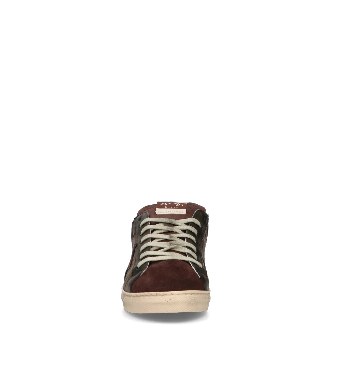 AMA BRAND Sneaker uomo marrone in pelle - Image 3