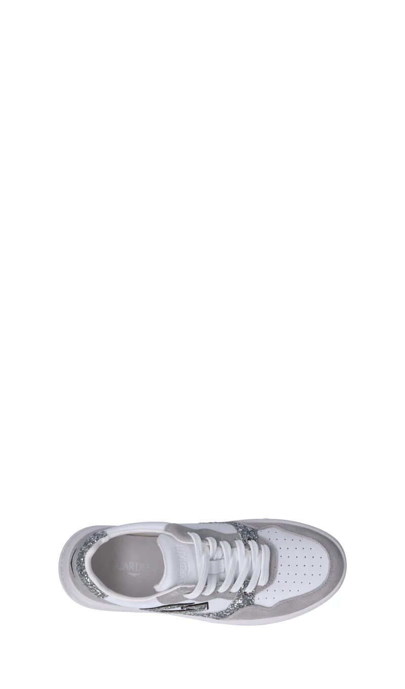 ALBERTO GUARDIANI Sneaker donna bianca/grigia/argento in suede - Image 5