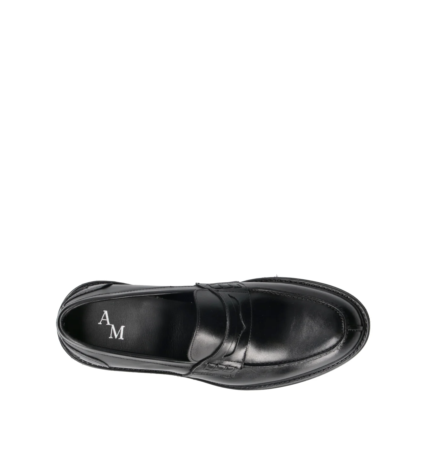 ANTICO MASTRO Mocassino uomo nero in pelle - Image 5