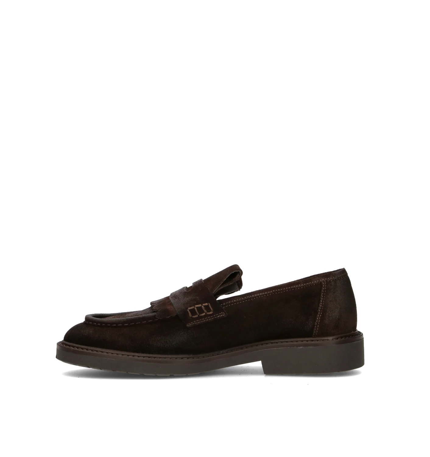 ANTICO MASTRO Mocassino uomo marrone in suede - Image 4