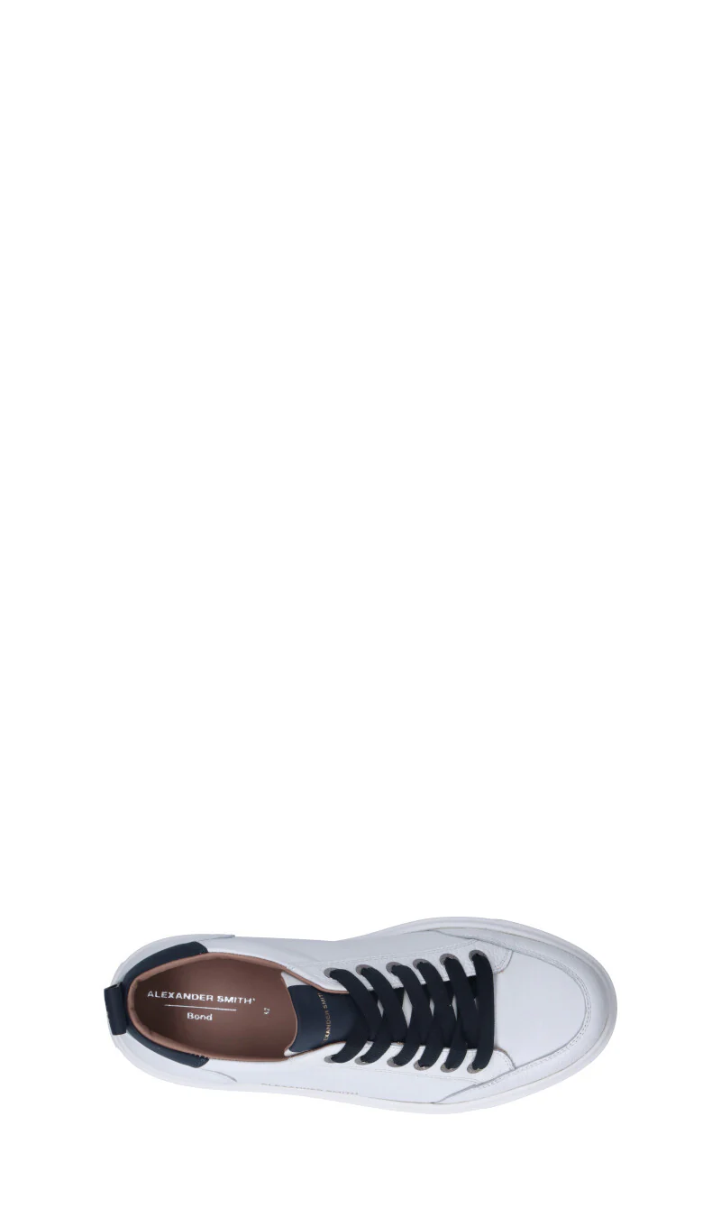 ALEXANDER SMITH Sneaker uomo bianca/blu in pelle - Image 5