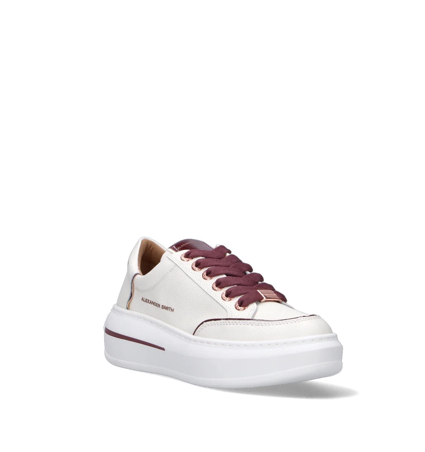 ALEXANDER SMITH Sneaker donna bianca in pelle - Image 2