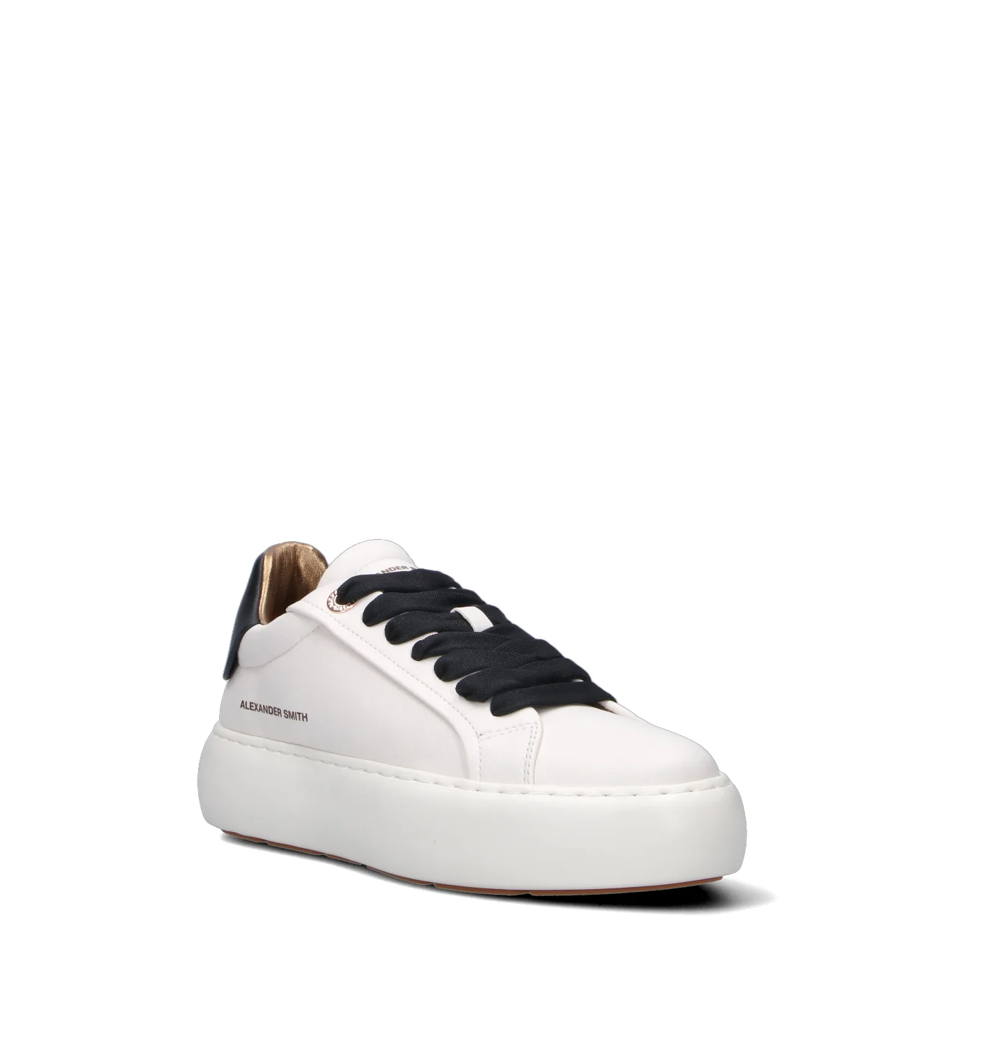 ALEXANDER SMITH Sneaker donna bianca/nera in pelle - Image 2