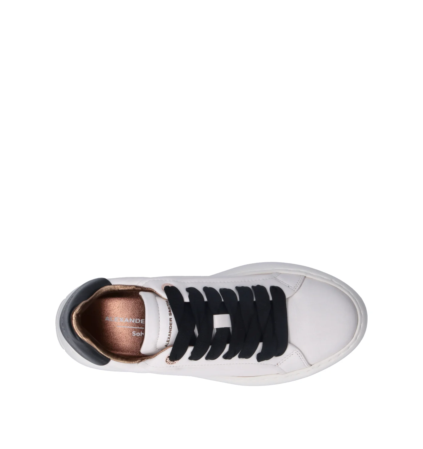 ALEXANDER SMITH Sneaker donna bianca/nera in pelle - Image 5