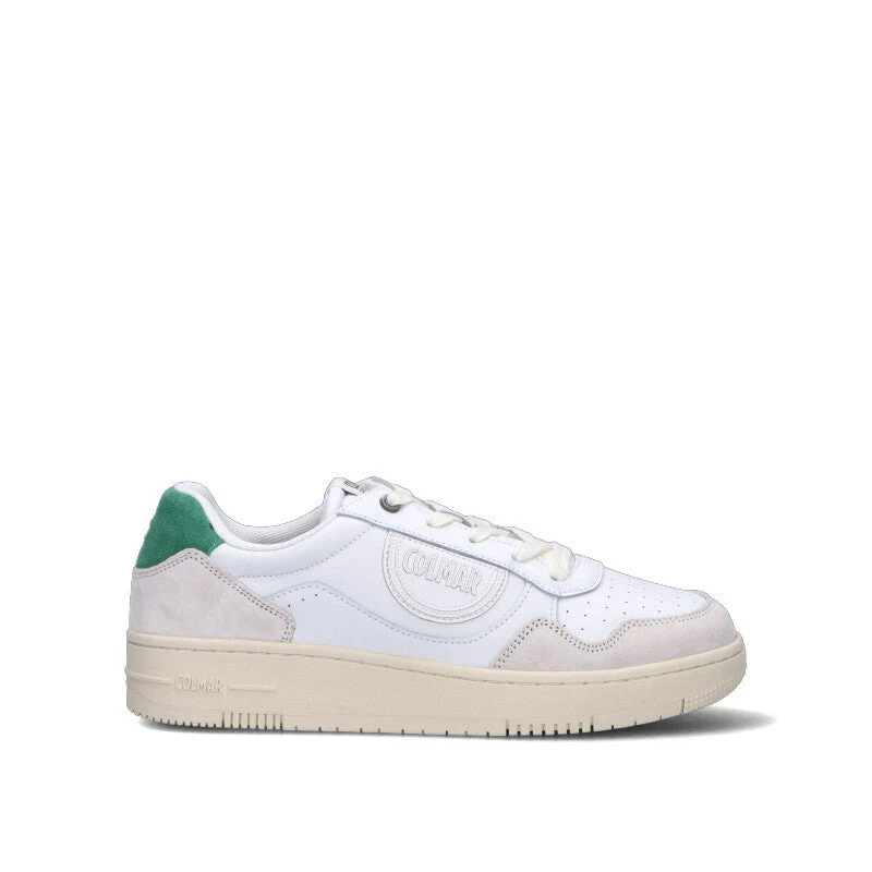 COLMAR Sneaker uomo bianca/verde in pelle