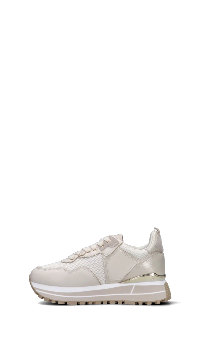 LIU JO Sneaker donna beige in pelle - Image 4