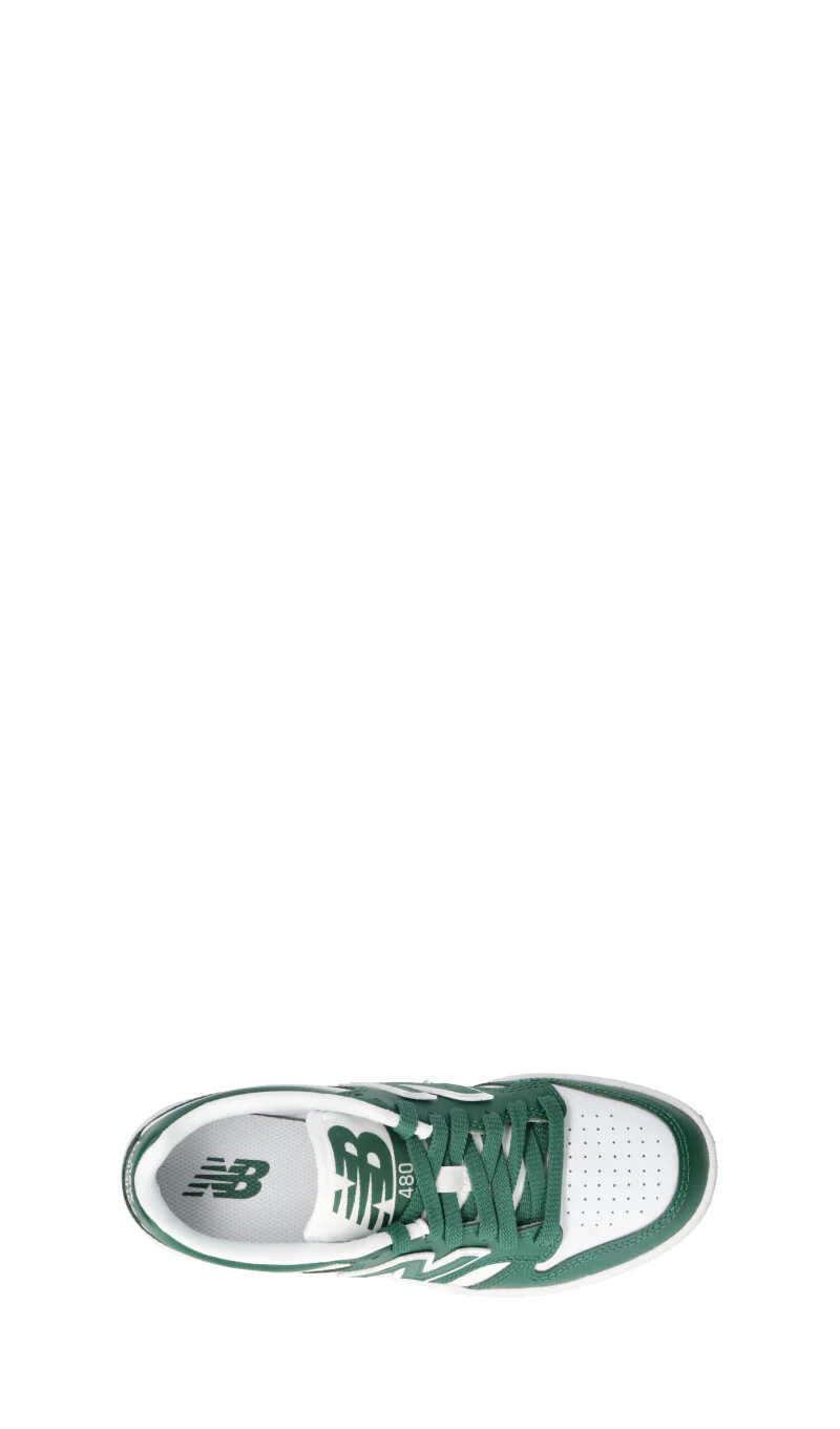 NEW BALANCE 480 Sneaker uomo bianca/verde in pelle - Image 5